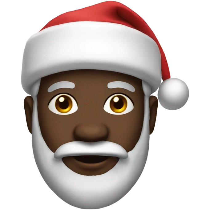 Black santa emoji