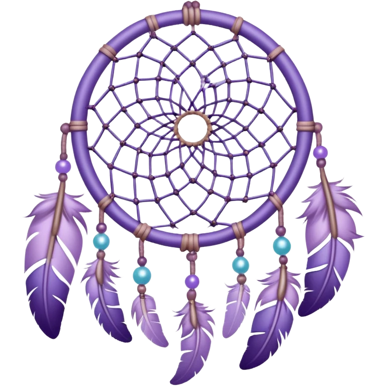 Pastel Violet lavender dreamcatcher emoji