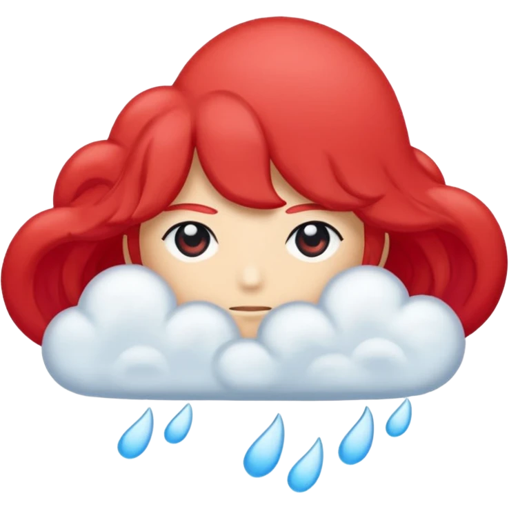 Красное Облоко просто облоко как в аниме emoji