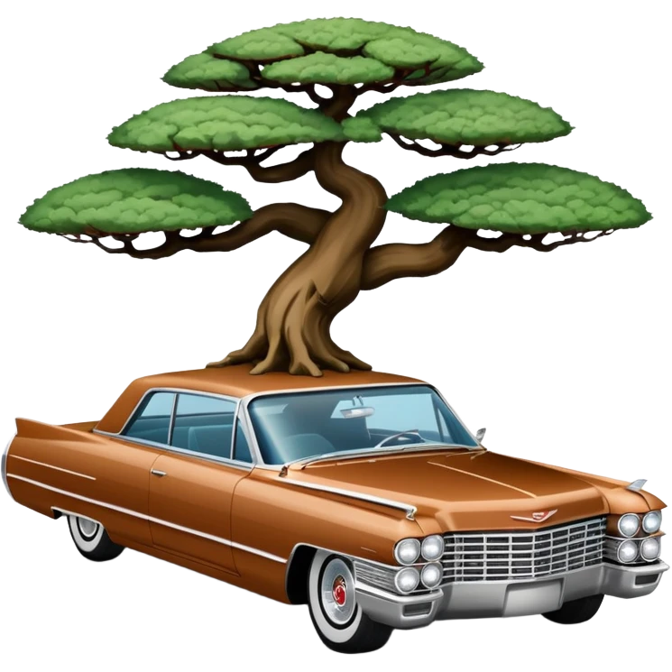 Rocky clay 1964 Cadillac coupe bonsai pot  emoji