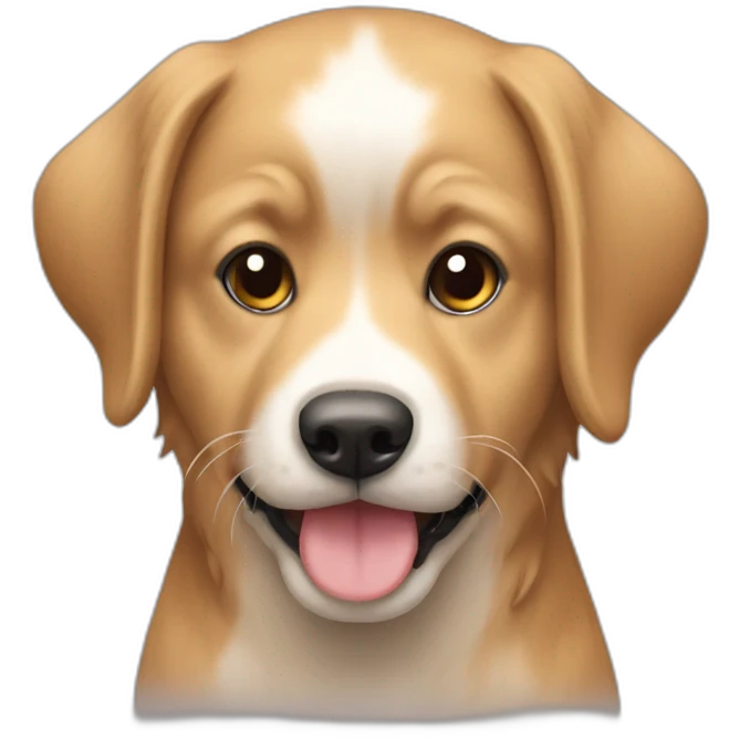 Chien sur un chat emoji