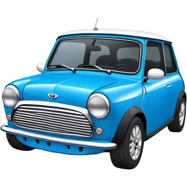 mini cooper lighting blue emoji