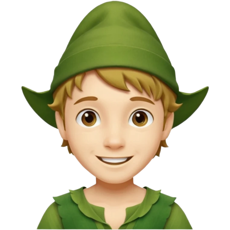 Fairytale character Peter Pan emoji