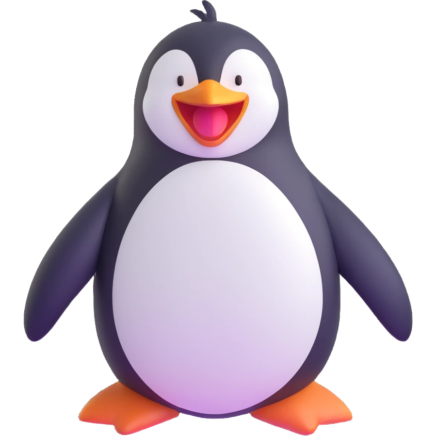 laughing penguin emoji
