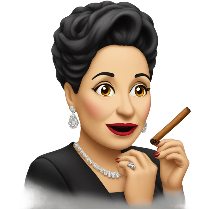 Isabel Pantoja con un cigarro emoji