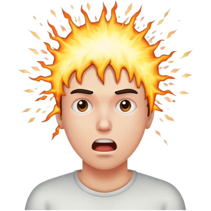 explosion of the goalkeeper's head emoji