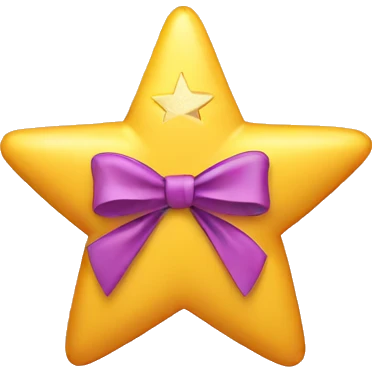 star with a bow emoji