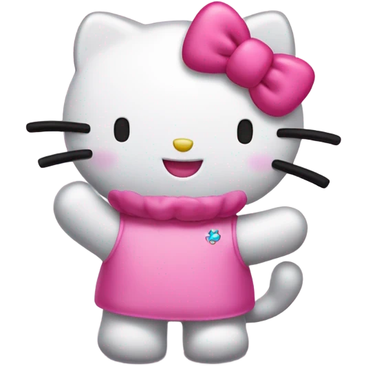 happy hello kittu emoji