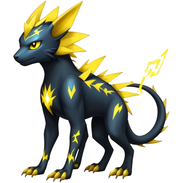 Manectric-Luxray-Draco-Fakémon-hybrid-creature (full body), 4 legs emoji