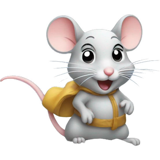Mouse playing in snow  emoji