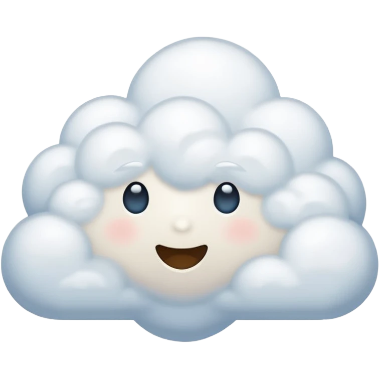 nuvem sem rosto emoji