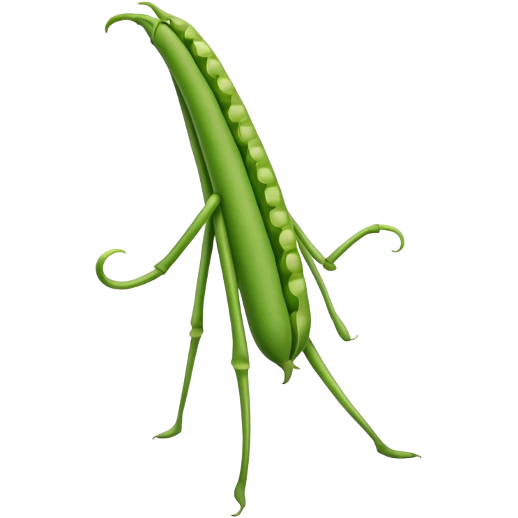 String bean with legs emoji