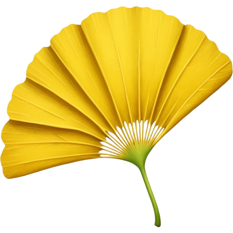 Ginkgo leaf, yellow, leaves emoji