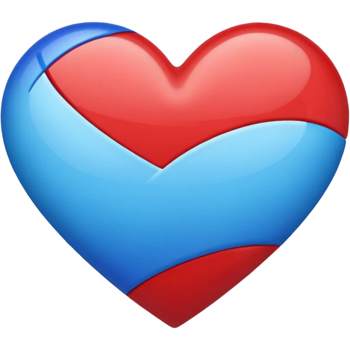 Red and  blue mix heart emoji  emoji
