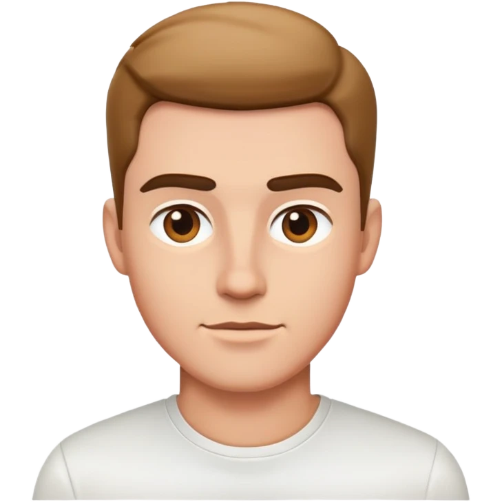 modern man white shirt emoji