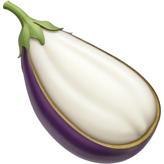 Milk covered eggplant emoji