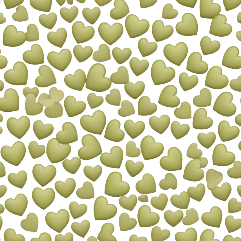 Lots of mini pale olive hearts  emoji