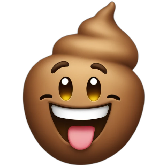 happy poop emoji