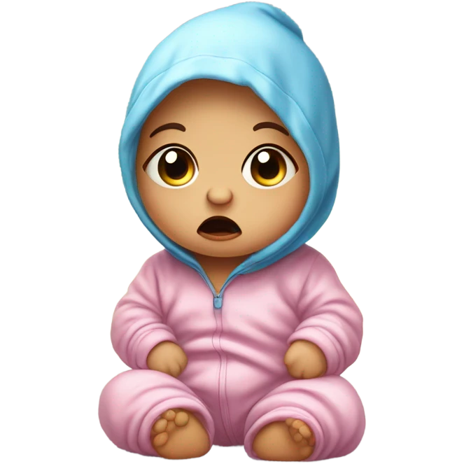 Sick cute baby emoji