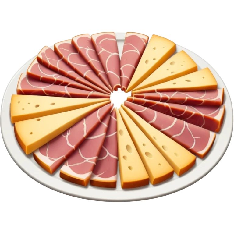 cold cuts (ham & cheese on a platter) emoji
