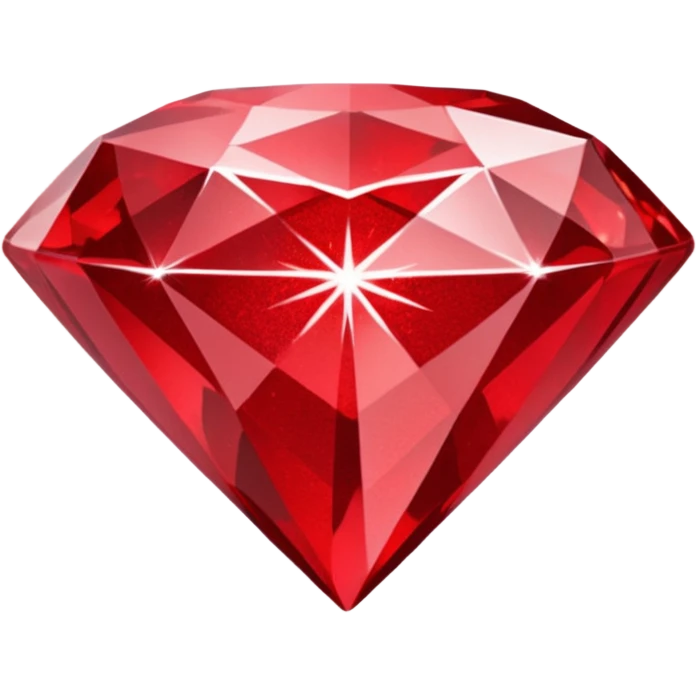 red glitter diamond emoji