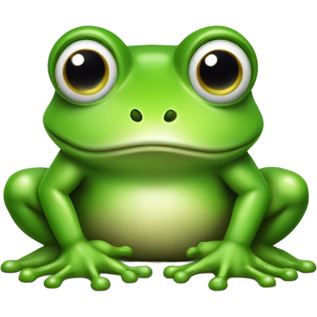 worry frog cat green emoji