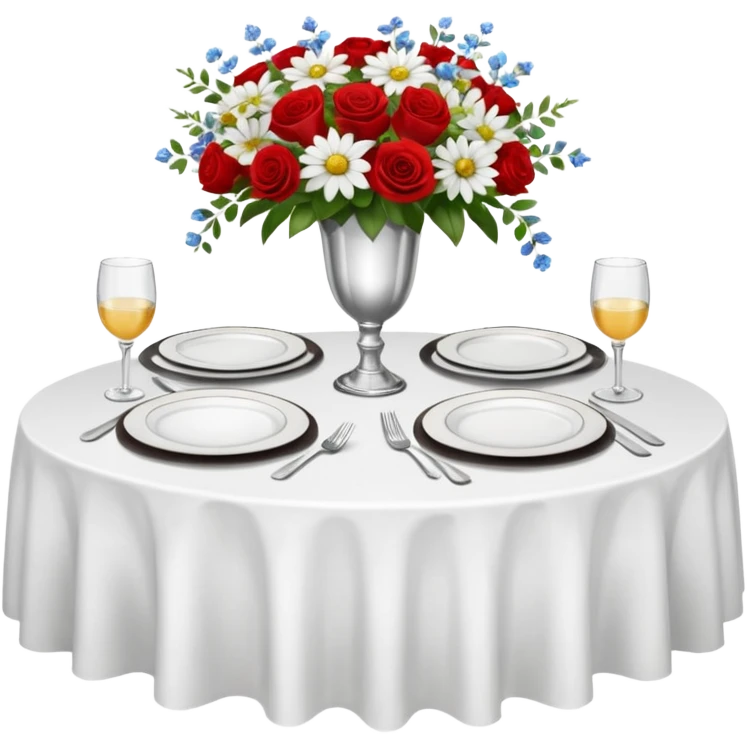 Fine dining restaurant table emoji