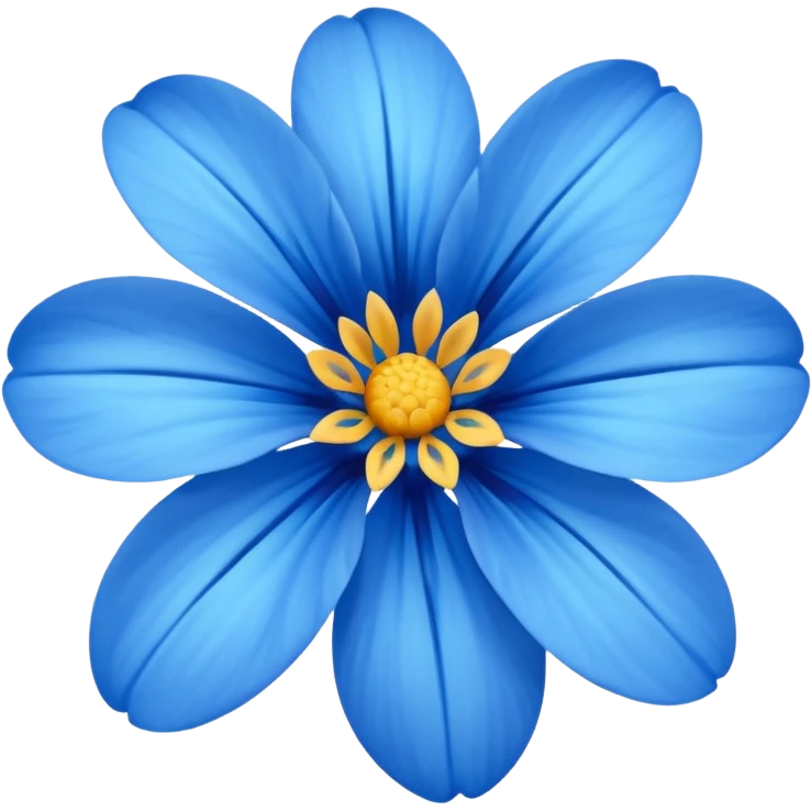 Blue flower emoji