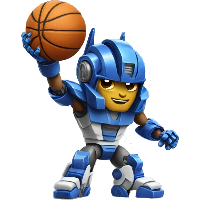 Transformer playing basketball  emoji