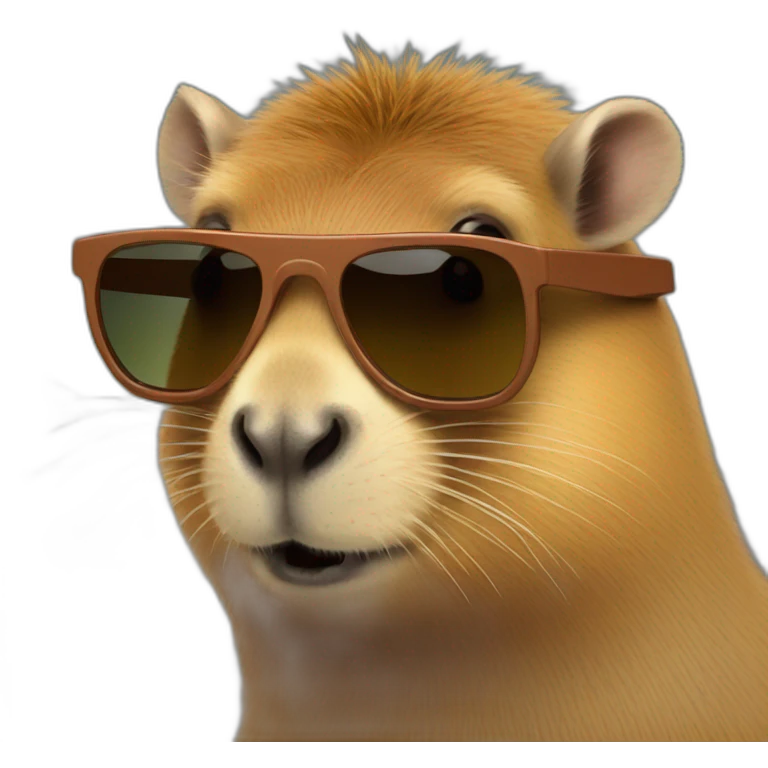 Capybara with sunglasses emoji