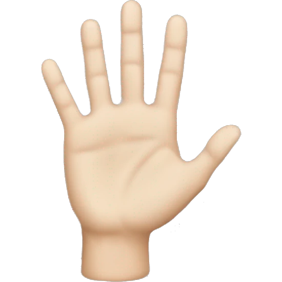 Hand with ring emoji