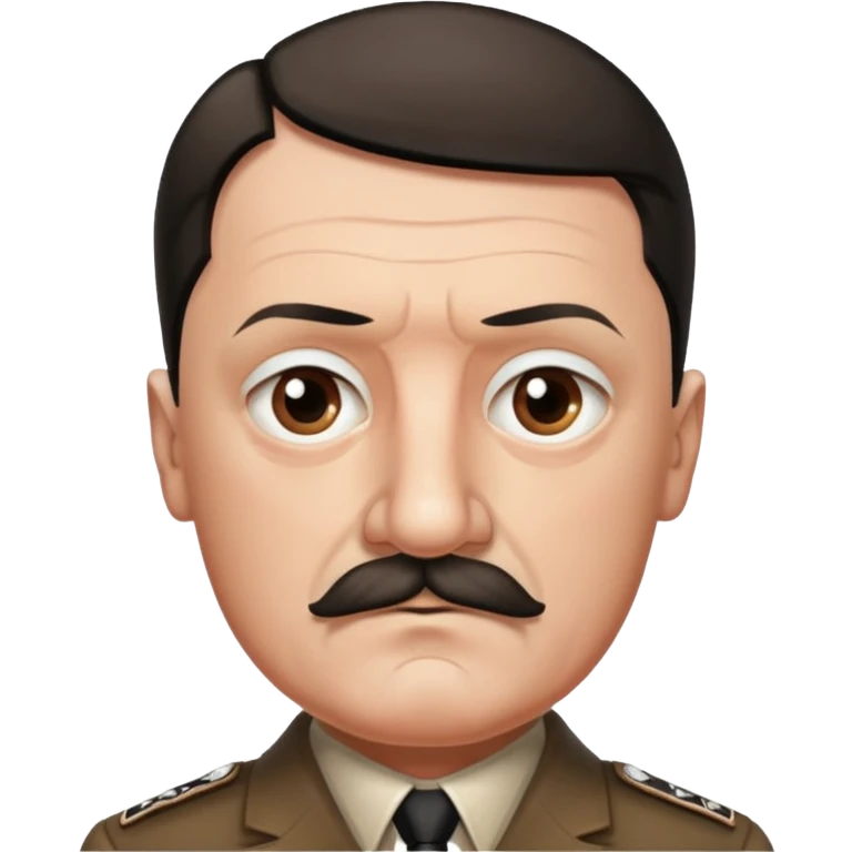 adolf hitler tiny moustache emoji
