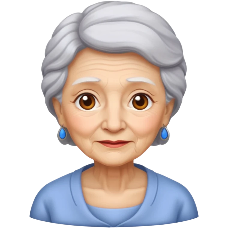 Старая красивая бабушка  emoji