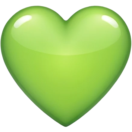 Light green heart emoji