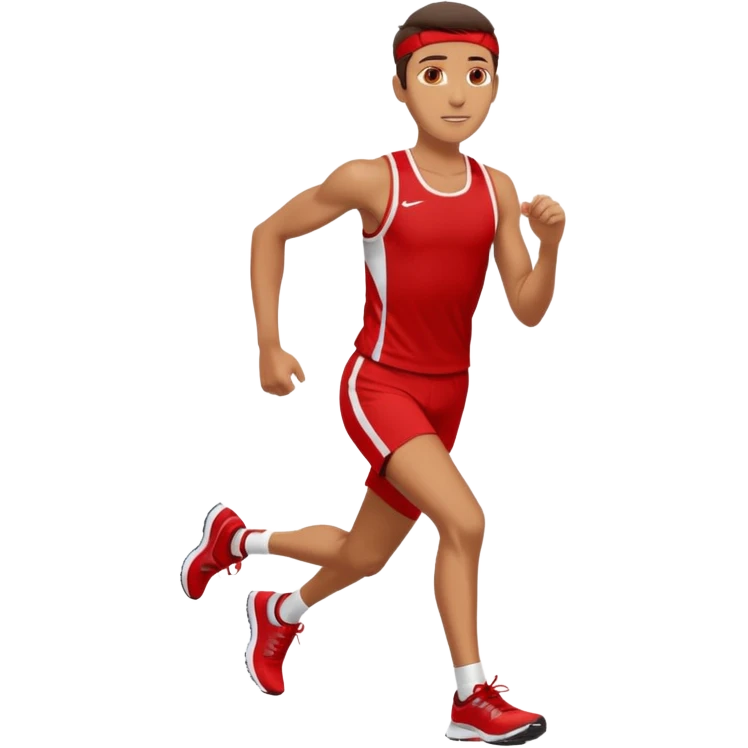 make a tall runner in red emoji