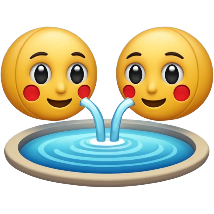 die beiden bilder mischen emoji