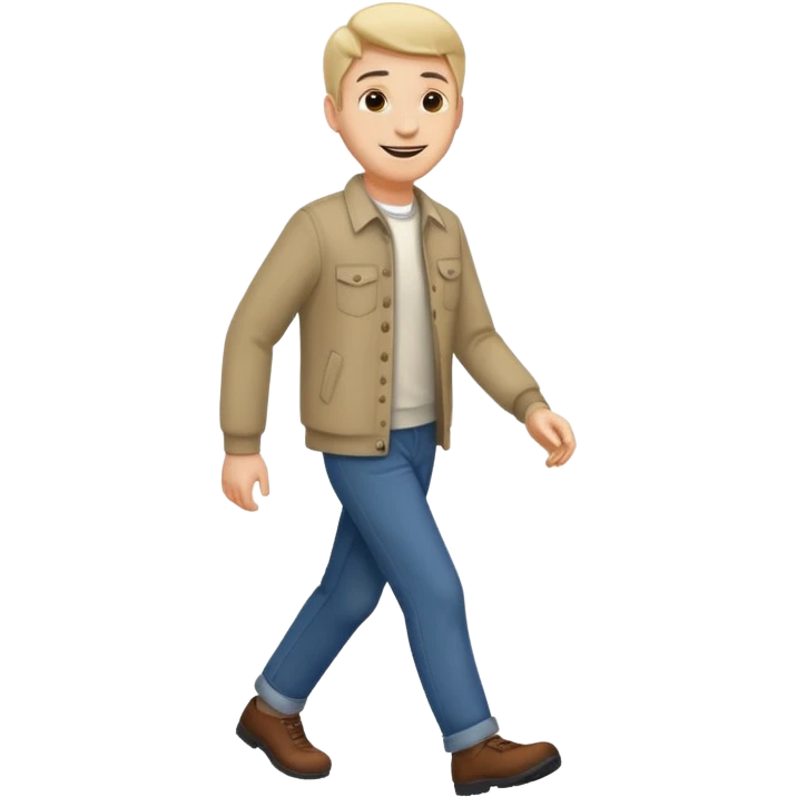 ligth man walking emoji