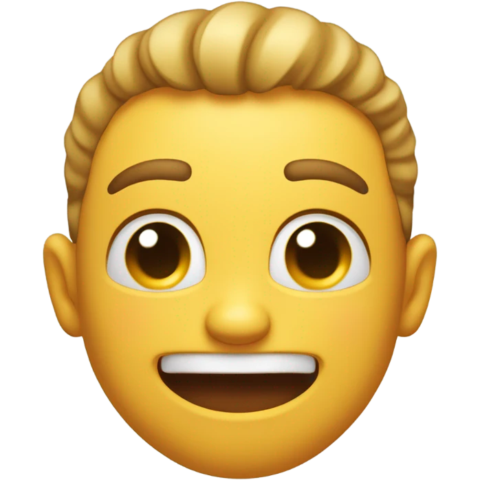 Emoji smiling and kissing his muscles emoji