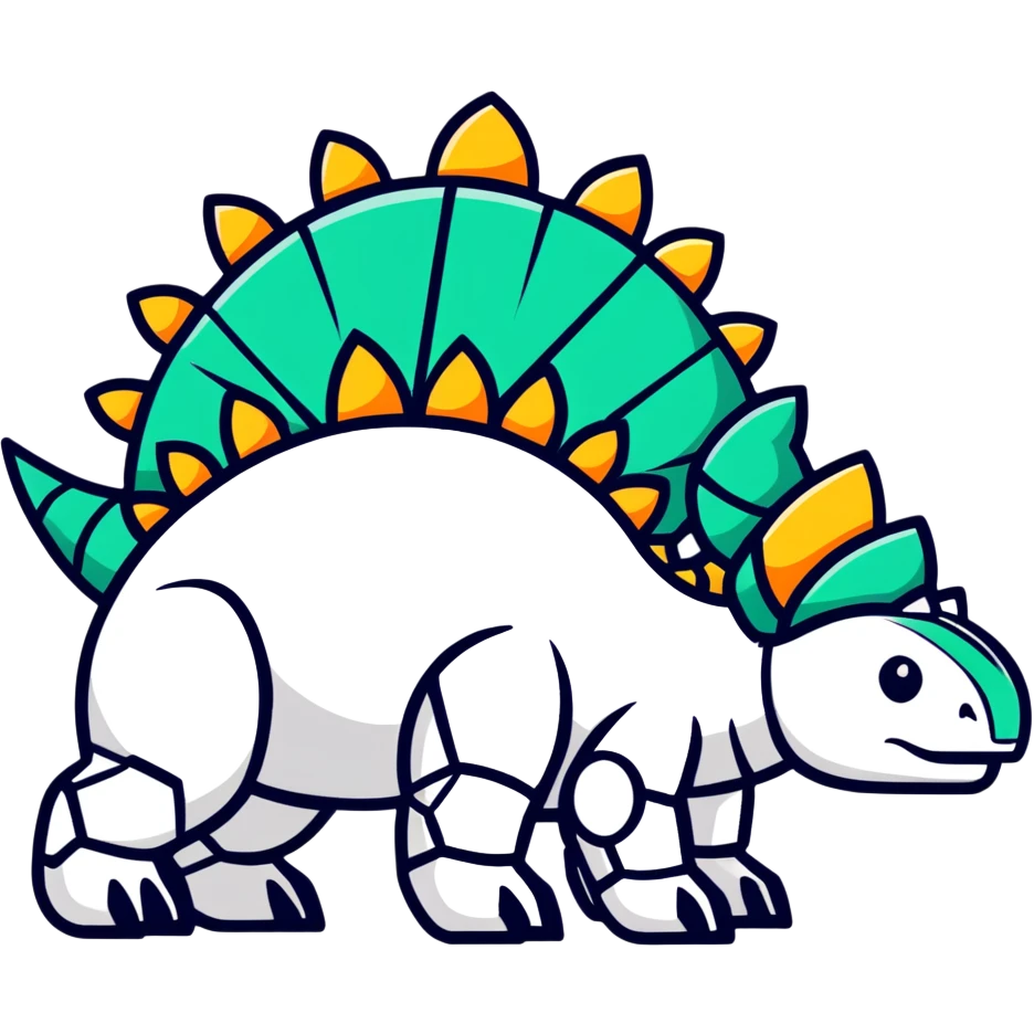 Robot stegosaurus  emoji
