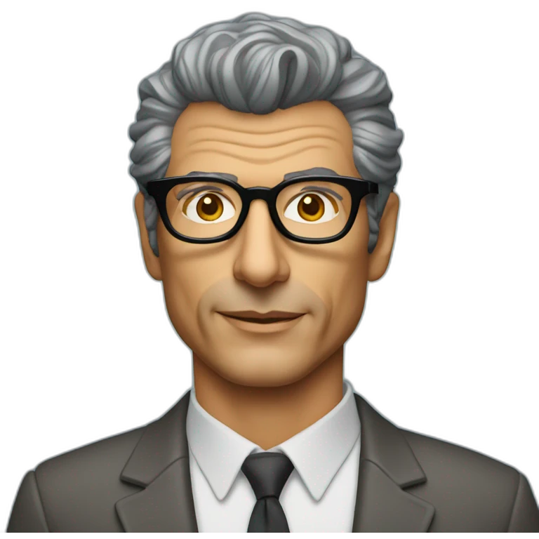 Jeff goldblum innovation consultant wearing glasses emoji