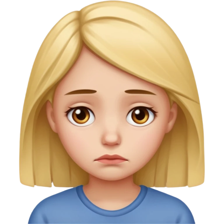 Disenchanted the girl emoji