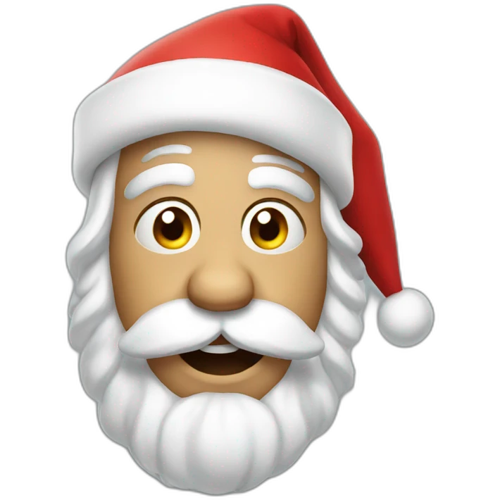 drunk santa emoji