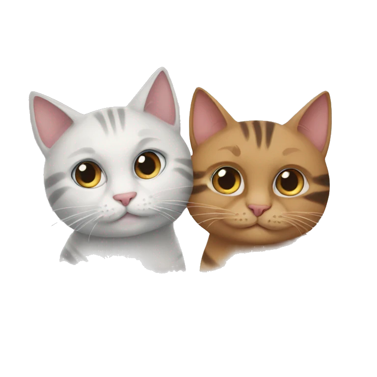 Two cats  emoji