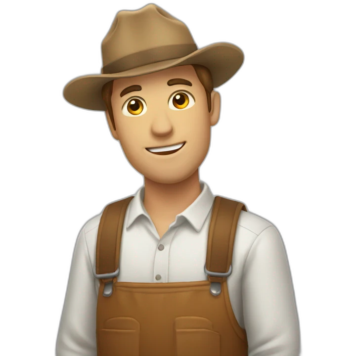 Homme sur une vache emoji