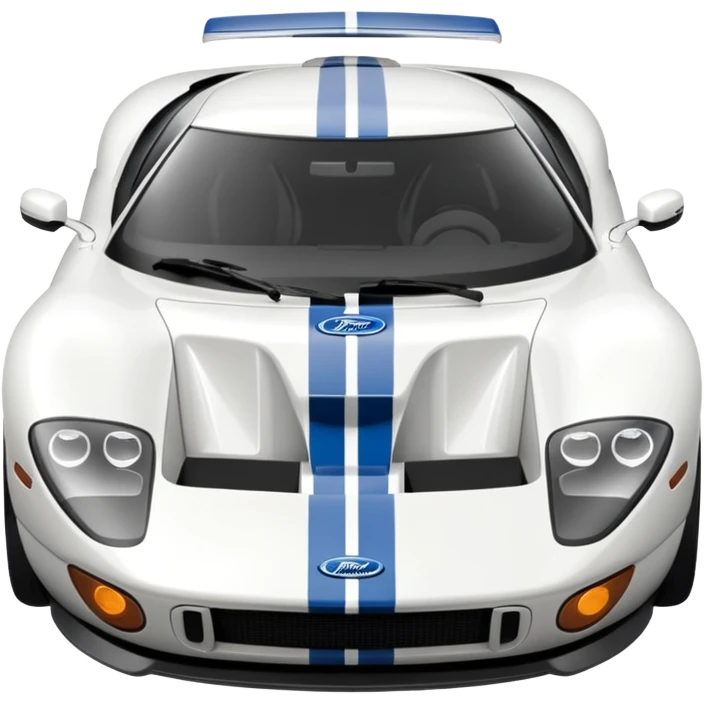 white ford gt emoji