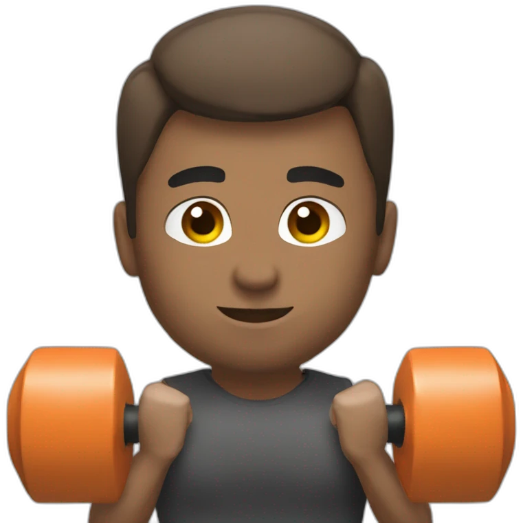kettlebell lifter emoji