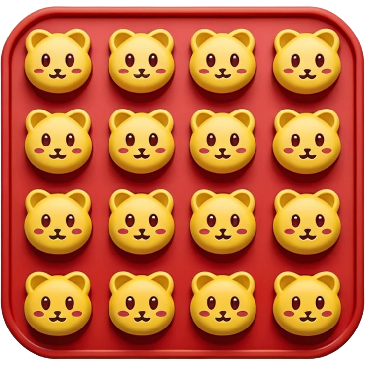 Silicone cake mold emoji