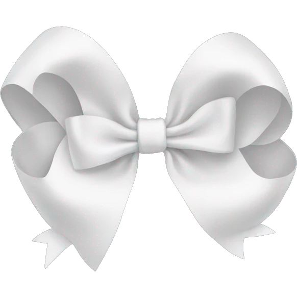 White bow emoji