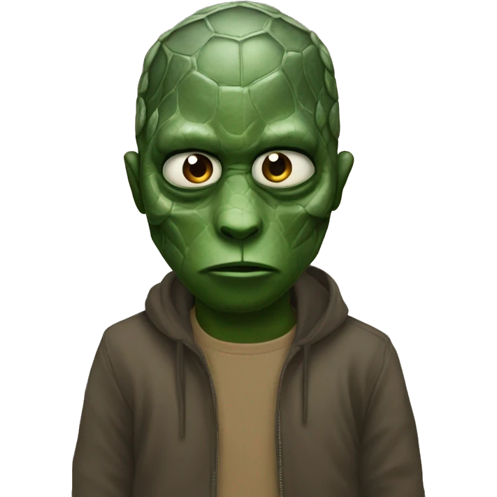 Kanye west as reptilian  emoji