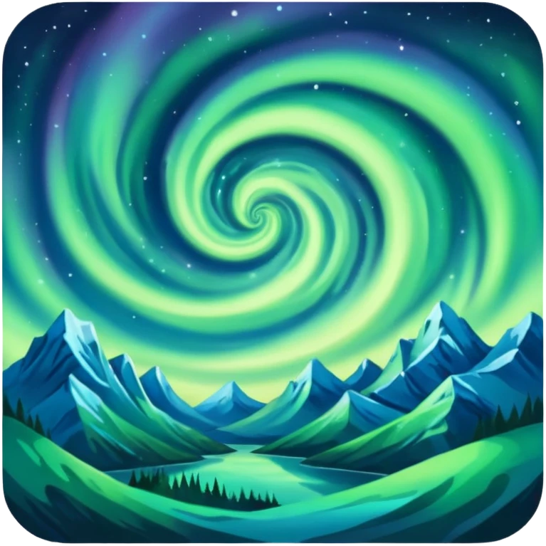 only northern light emoji